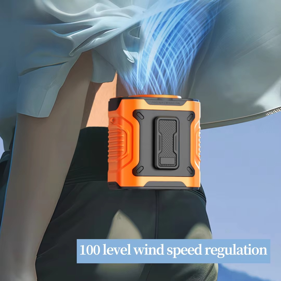 Portable Cooling Waist Fan 5000mAH 16 Hours Working Time