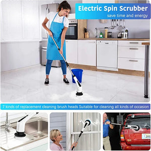 Electric Spin Scrubber Cleaning