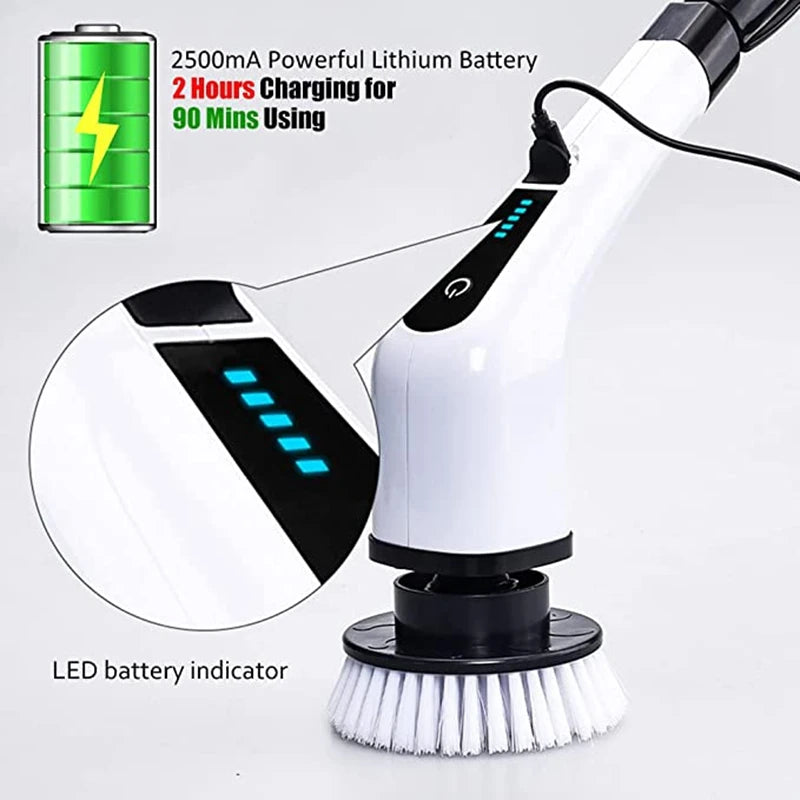 Electric Spin Scrubber Cleaning