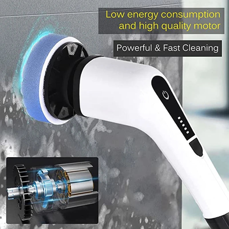 Electric Spin Scrubber Cleaning