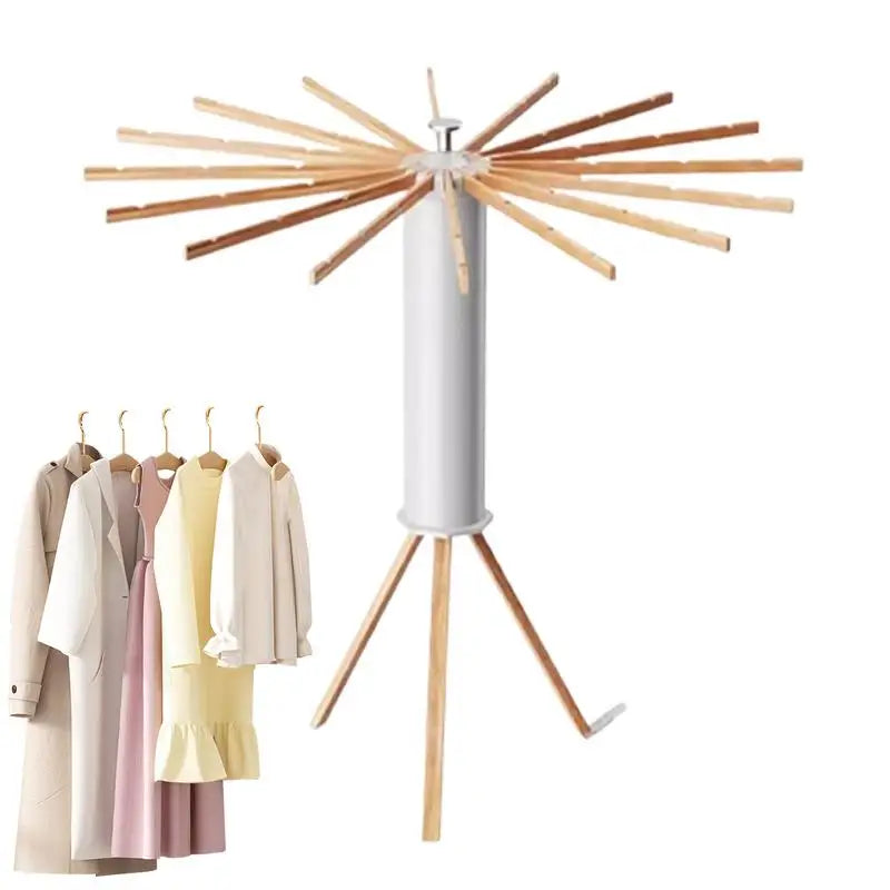 Space-Saving Clothes Drying Rack | 360° Rotatable