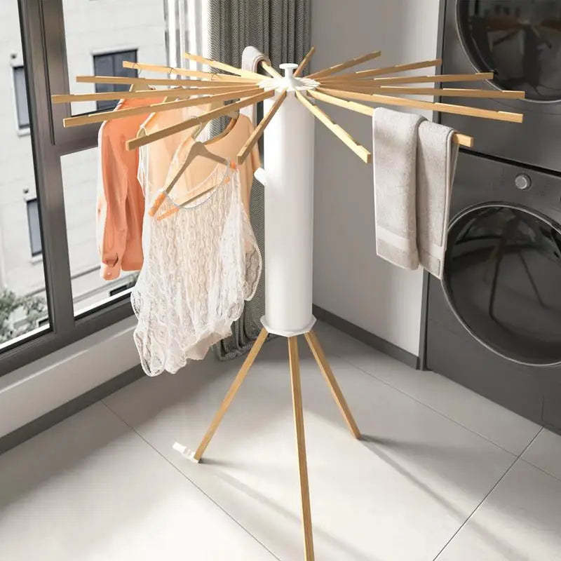 Space-Saving Clothes Drying Rack | 360° Rotatable