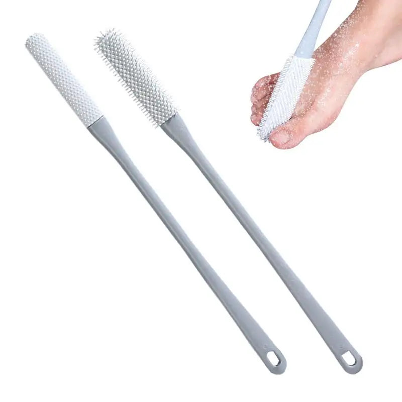 Silicone Toe Brush Foot Washing Brush Toe Cleaner for Shower Foot Scrubber  Dead Skin Foot Washing Tool  Long Handle Toe Cleaner